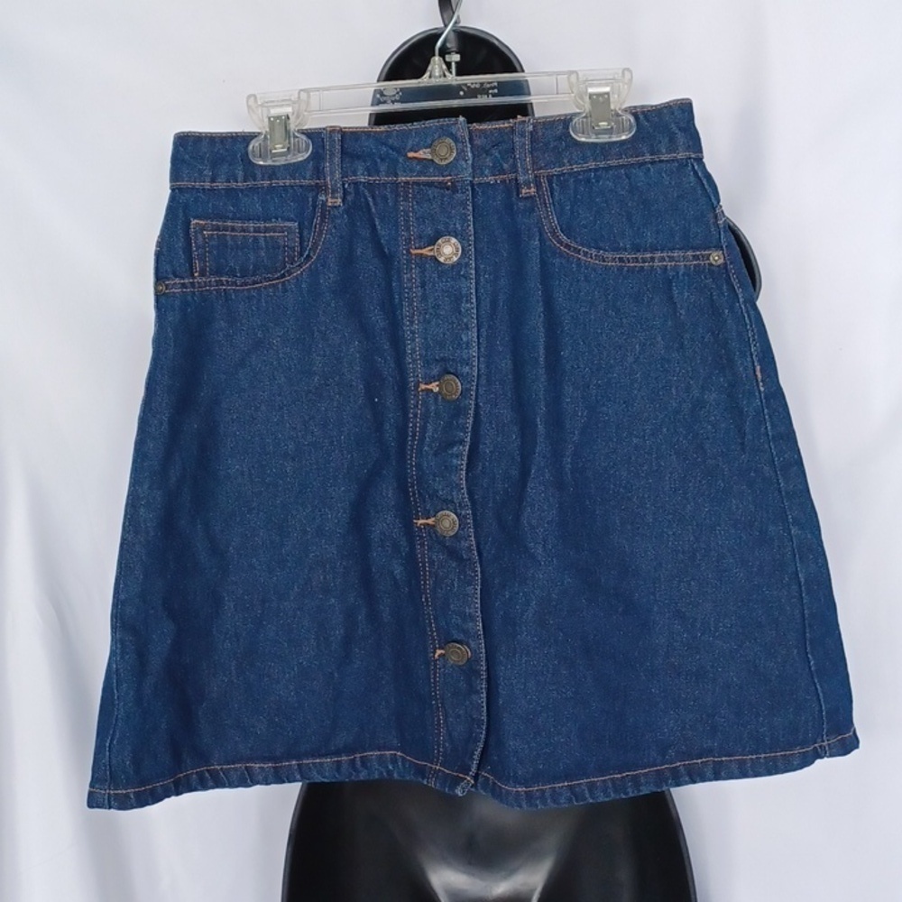 Noisy may blue jeans button skirt size S, perfect condition, faux front pockets